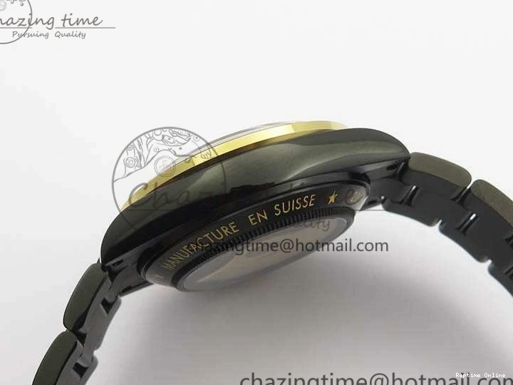 0415 Modern Daytona Kravitz YG DLC BP Maker Best Edition Black Dial On DLC Bracelet A4130 (Free Leather Strap) 3572